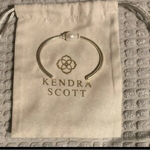 KENDRA SCOTT SILVER CULTURED BAROQUE PEARL CUFF INCLUDES KENDRA SCOTT DUST BAG!